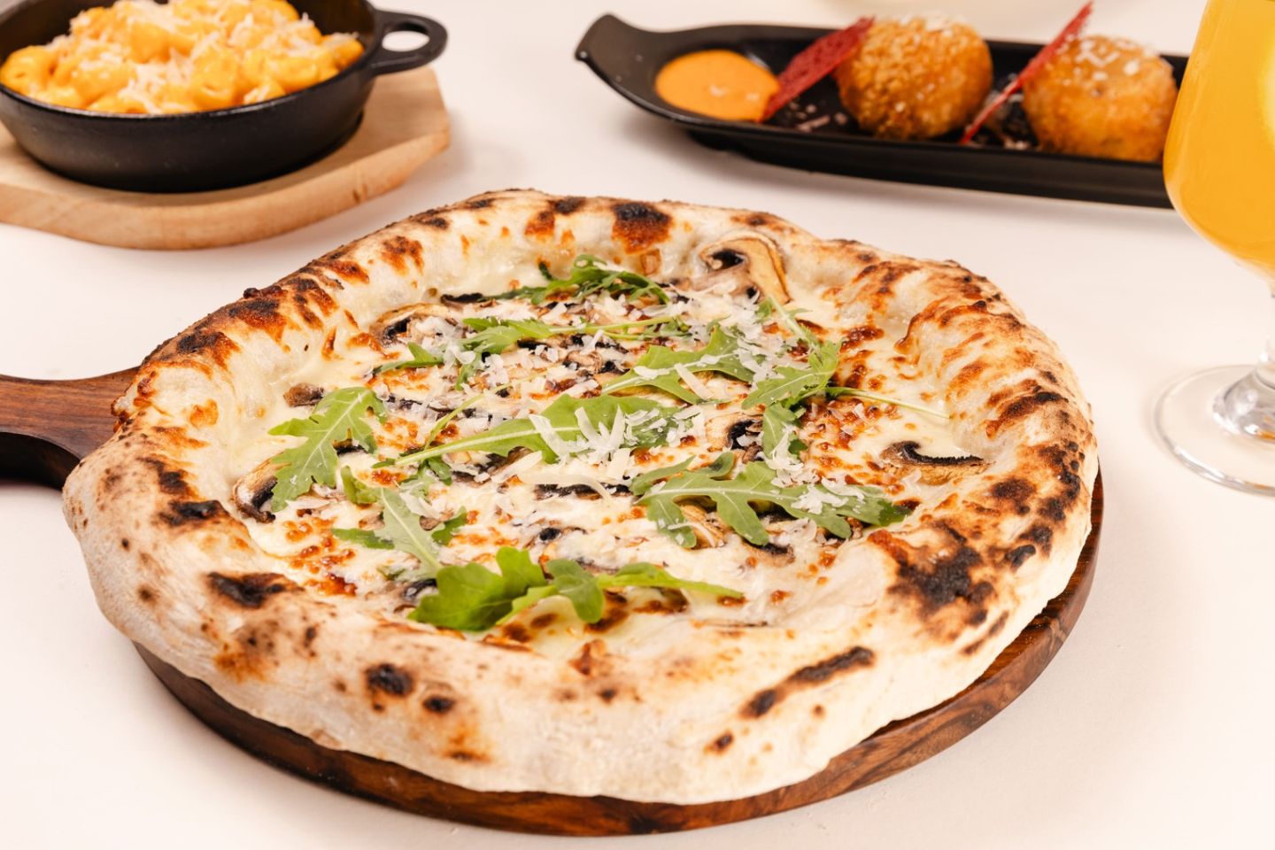 Creamy Mushroom Pizza
