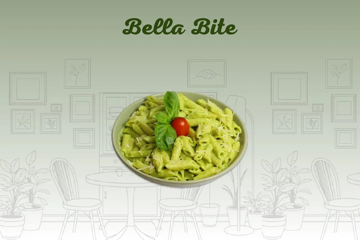 مكرونة بيستو الدجاج