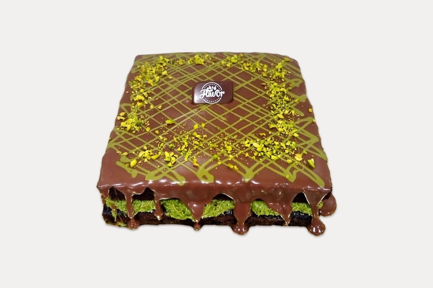 Pistachio Kunafa Cake