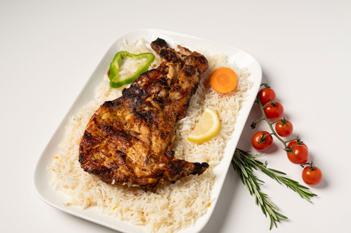 دجاج تكا مع الأرز