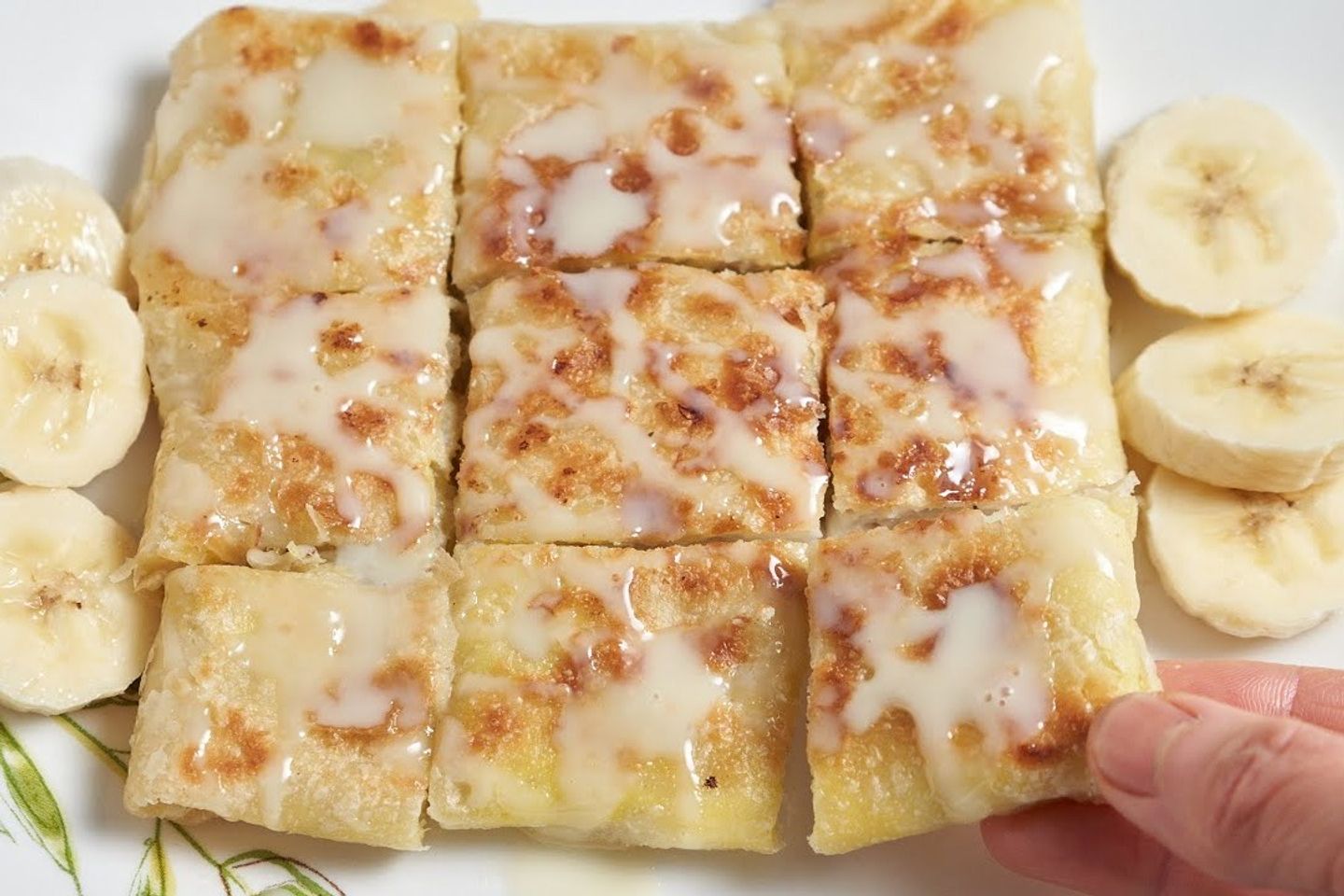 فطائر موز مع الجبن
