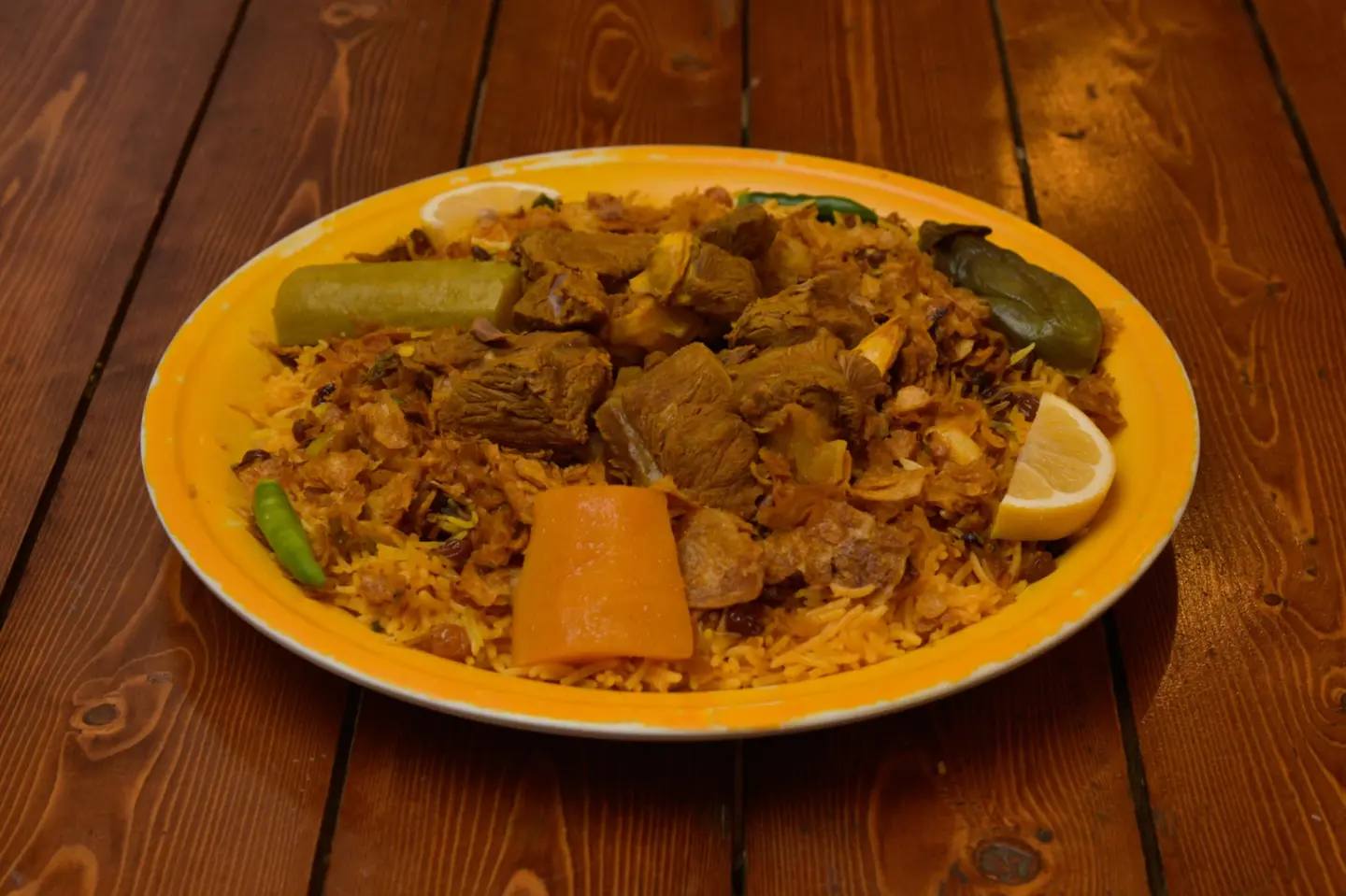كبسة لبدة لحم حاشي