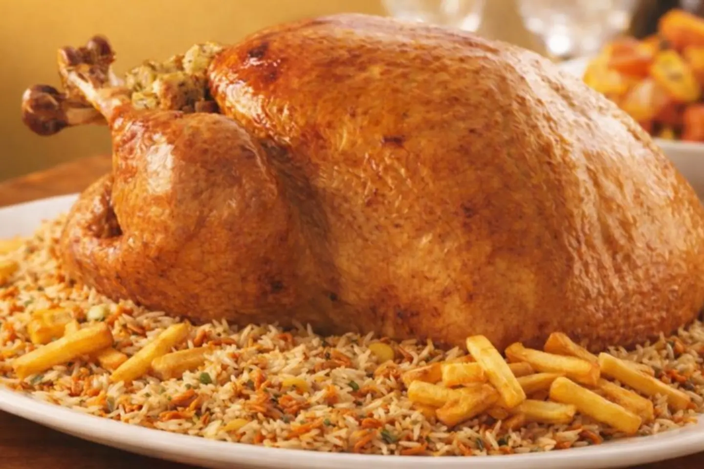 حبة شواية فحم مع صحن رز