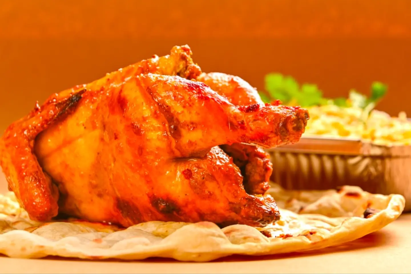 Half Grilled Masala With Naan Bread
