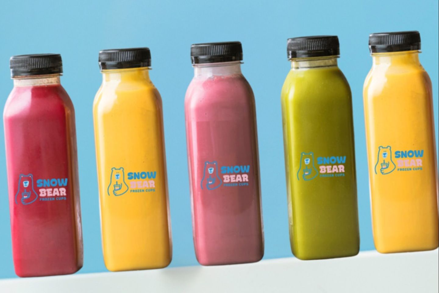 A Bag Of 5 Fresh Juice Bottles
