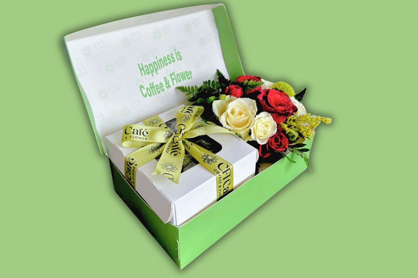 Happiness Box With Roses And Chocolates   Medium Size