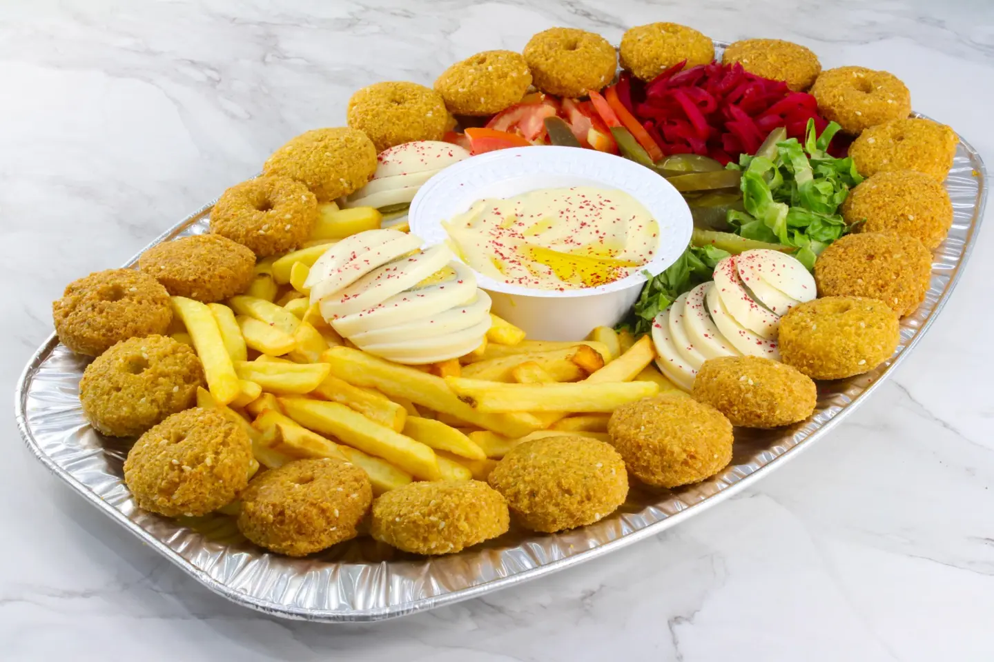 صحن فلافل مشكل صغير
