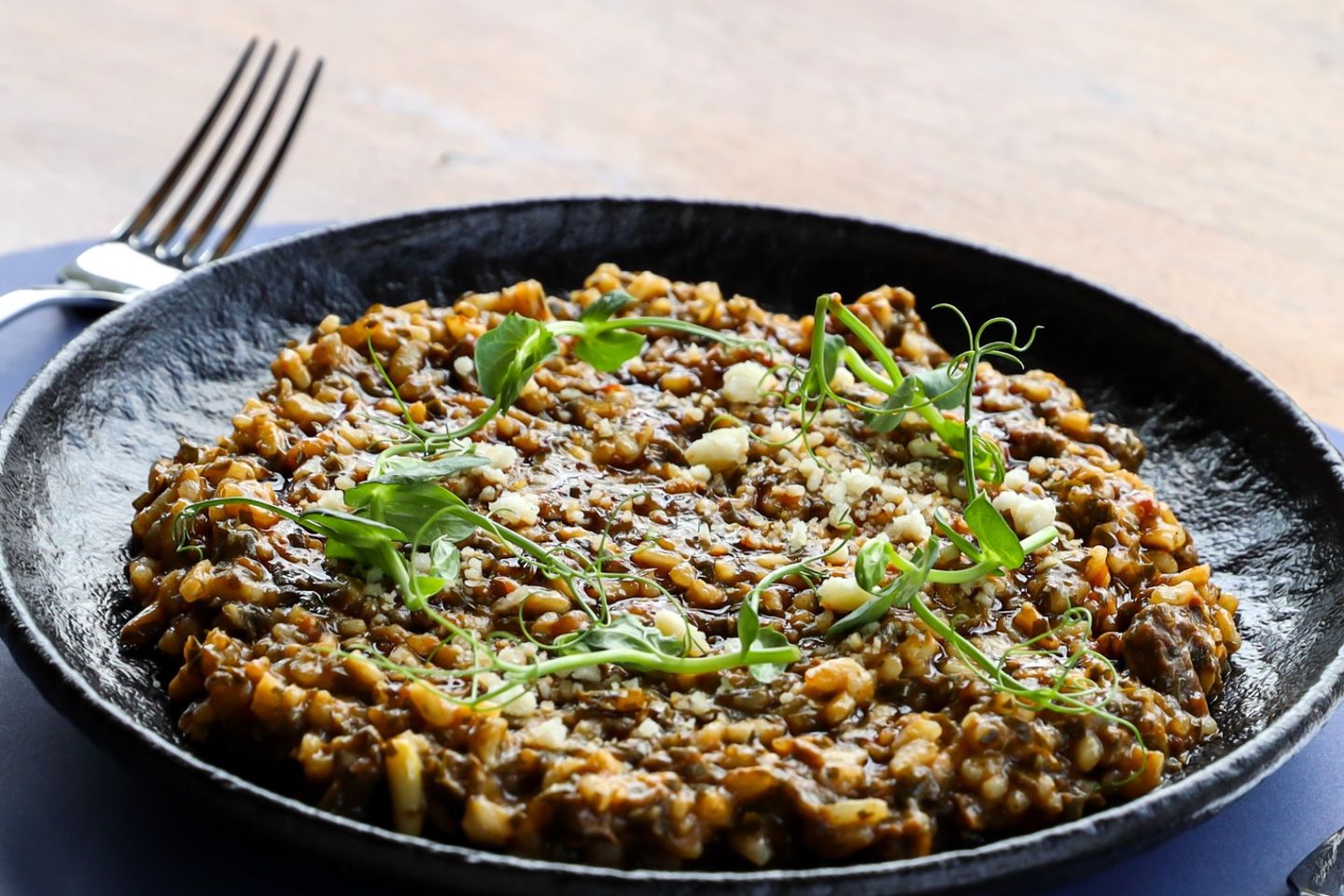 Vine Leaves Beef Risotto