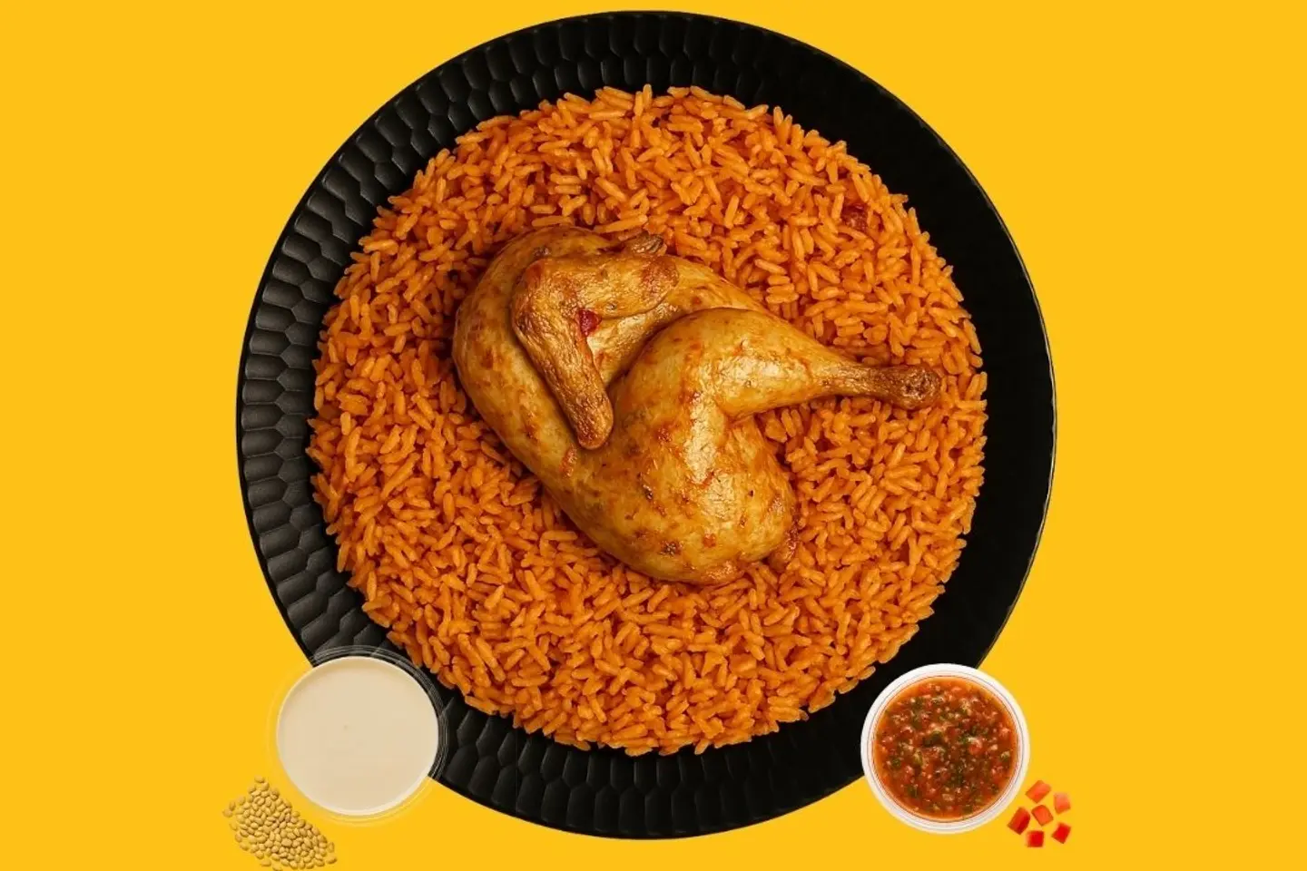 نص حبة دجاج مضغوط