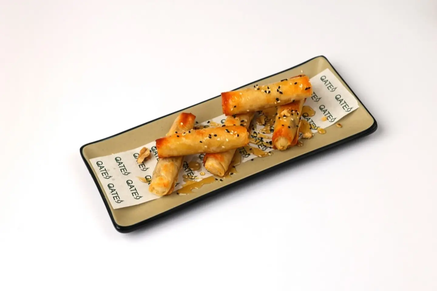Baklawa Fingers With Cheese And Dates