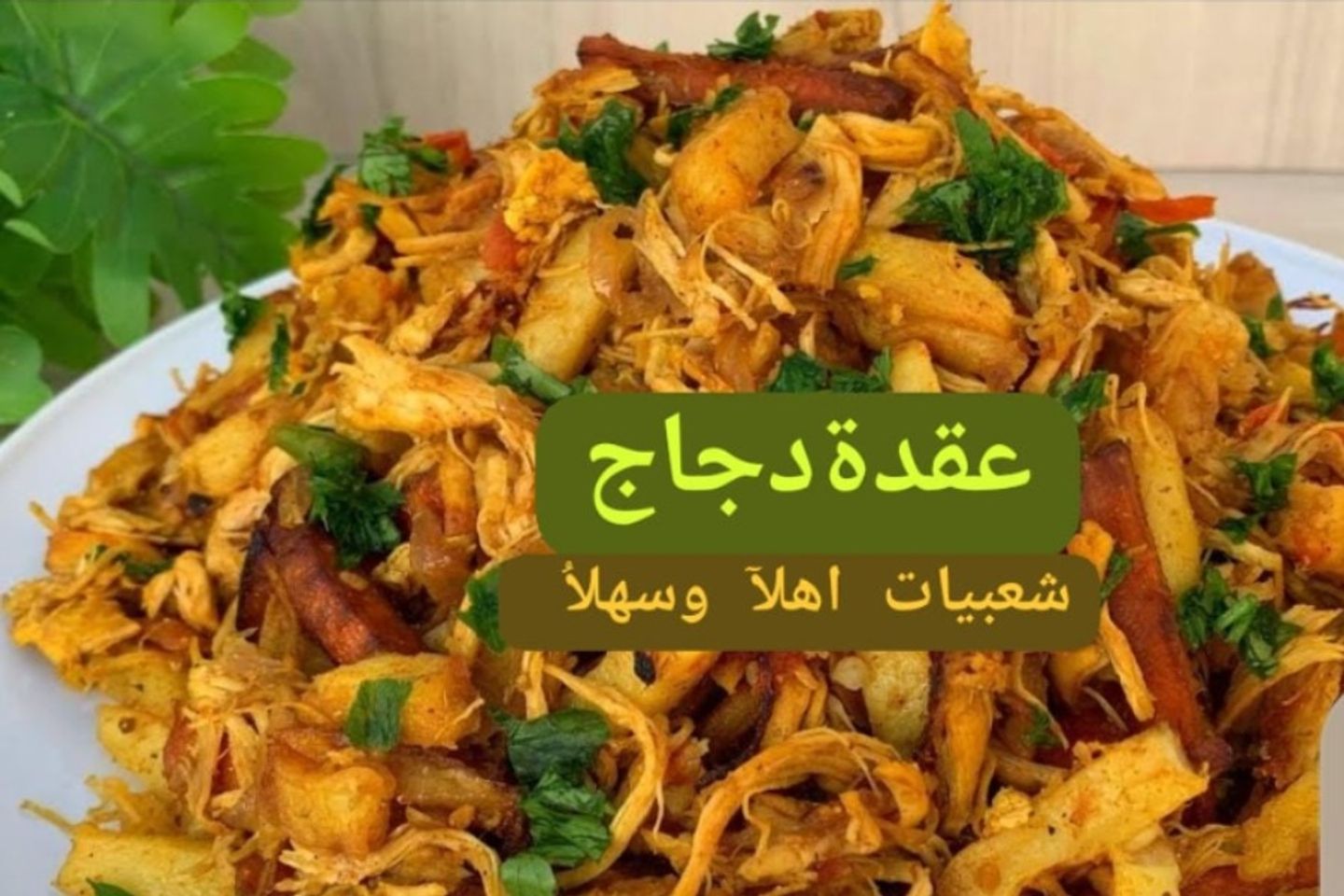 عقدة دجاج بالخضار