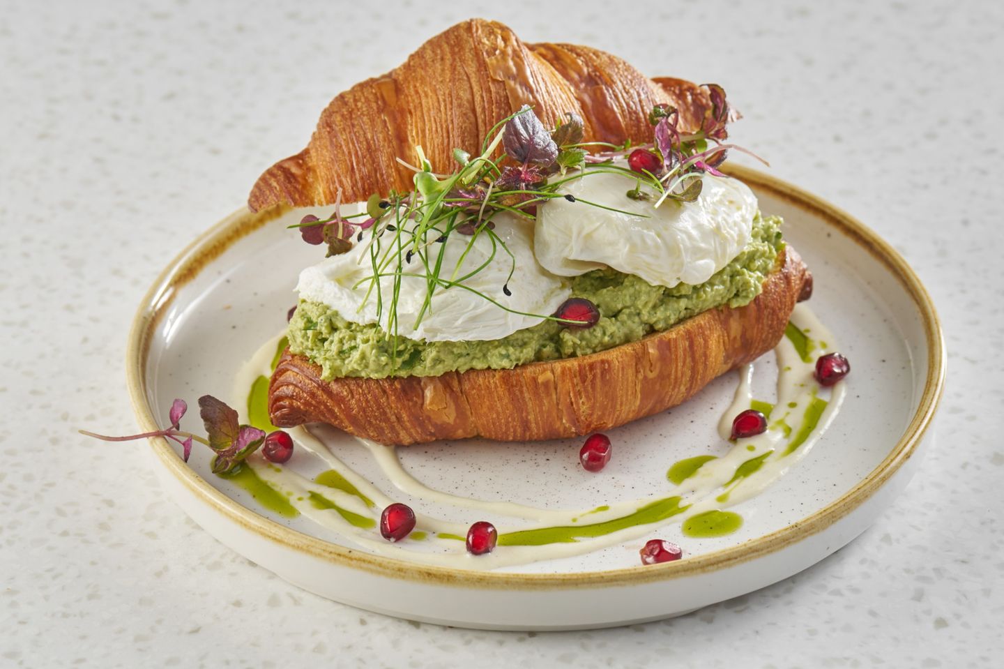 Egg And Avocado Croissant