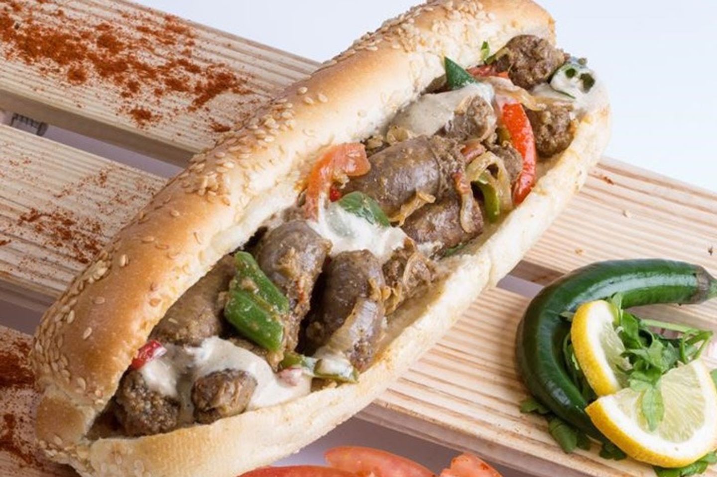 Grilled Sausage Sandwich