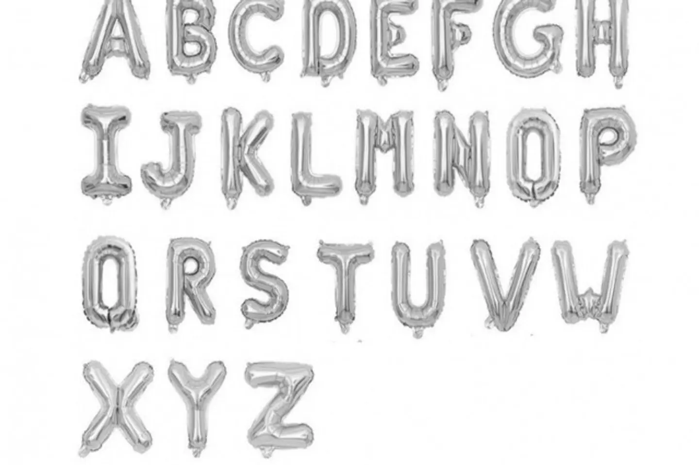 Large Helium Letter, Size 42