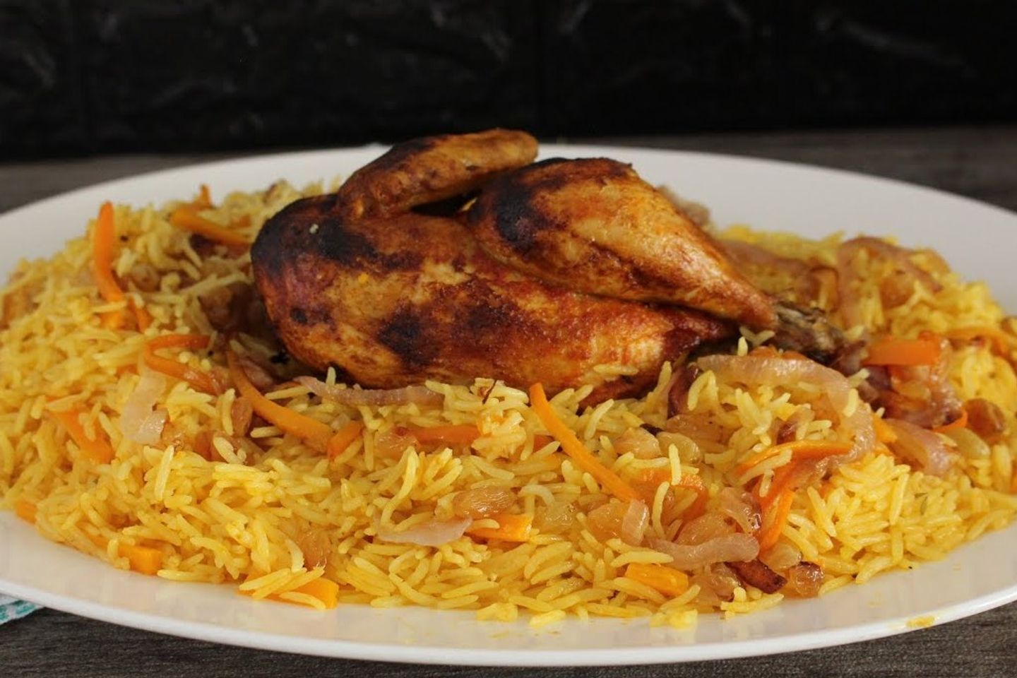 Half Grilled With Rice