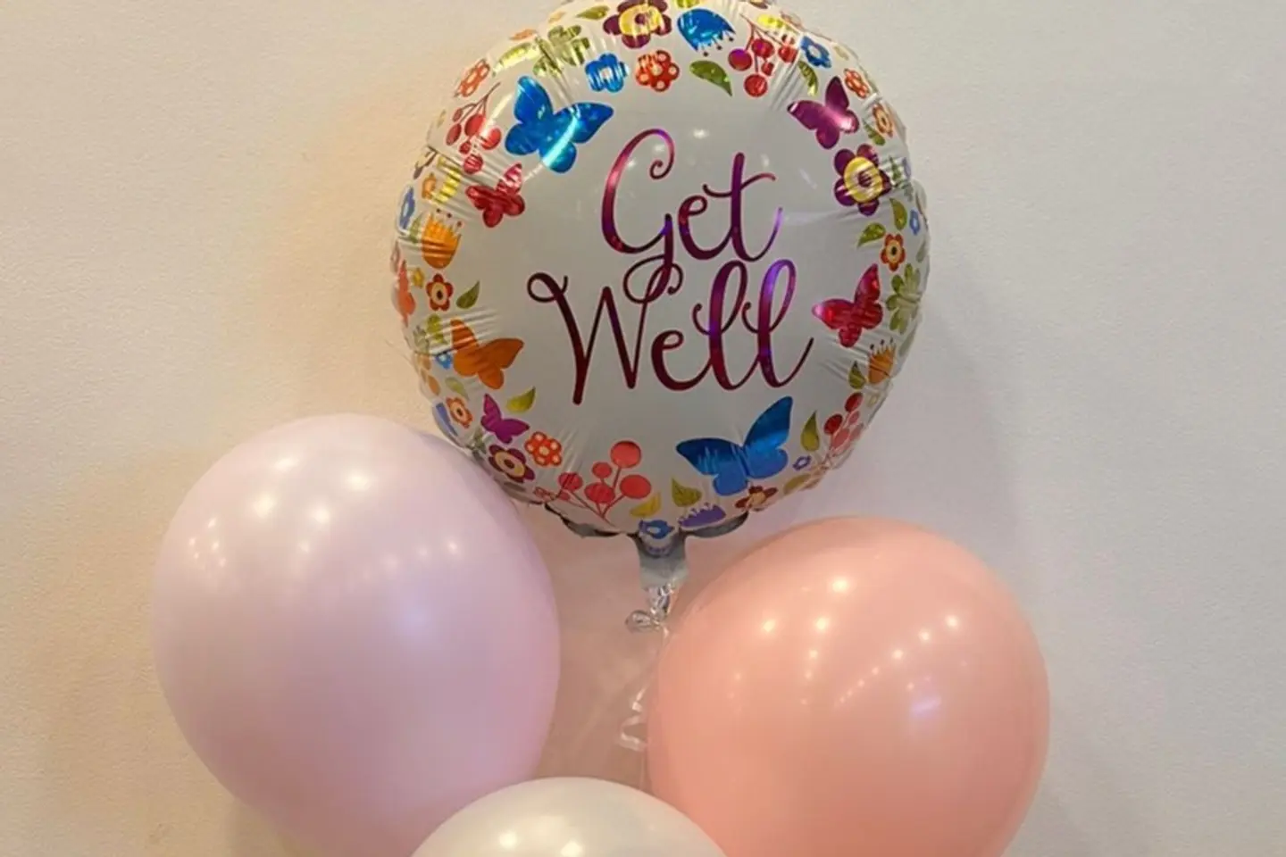 Get Well Soon Butterflies Balloon