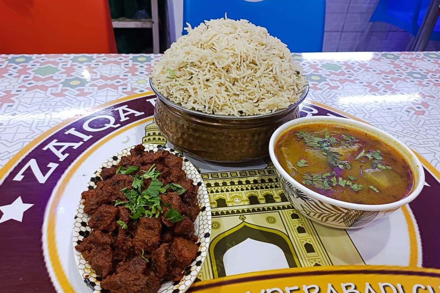 Mutton Fry With White Rice & Dal Combo