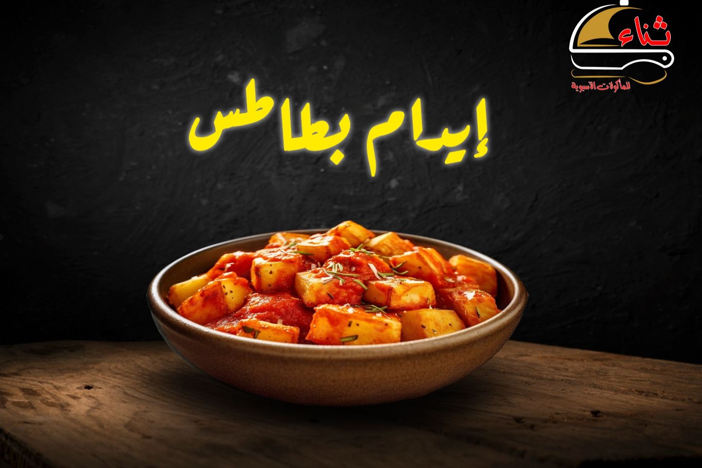 بطاطس مكعبات بالصلصة