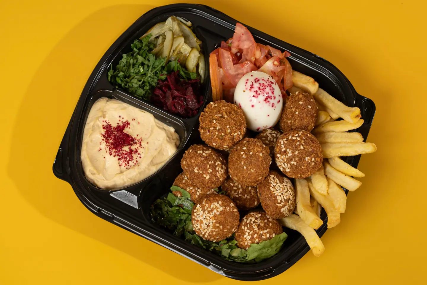 صحن فلافل مشكل