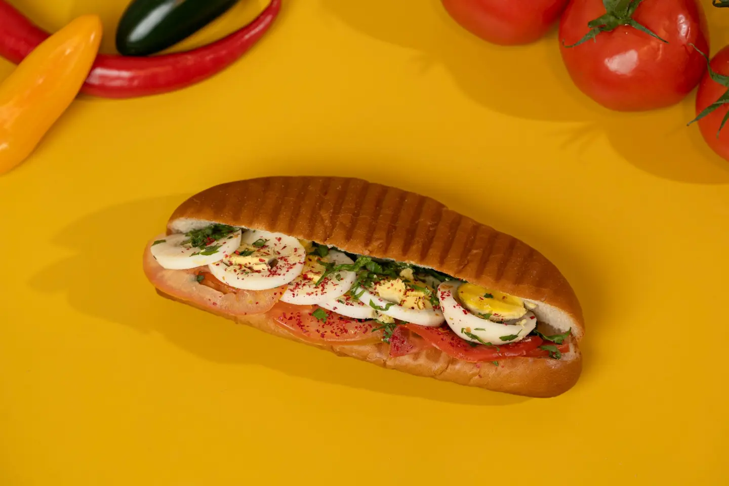 سندويش بيض مسلوق