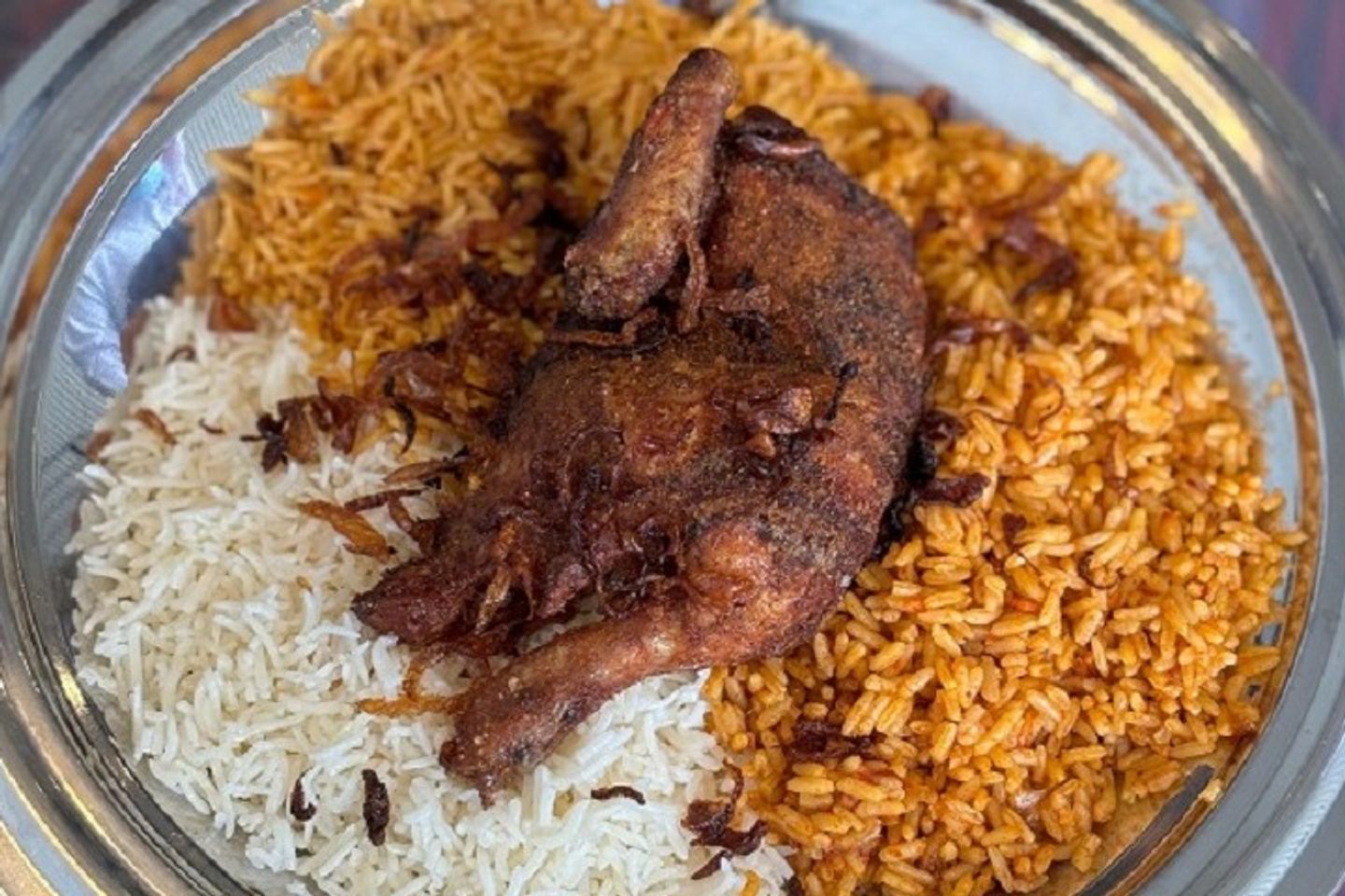 Half Meshwagly Chicken With Rice