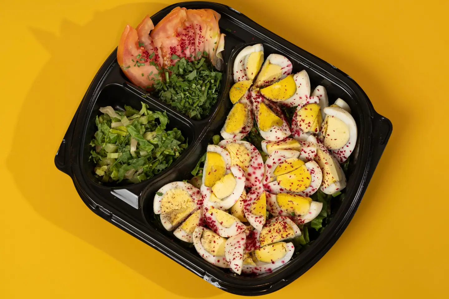 صحن بيض مسلوق