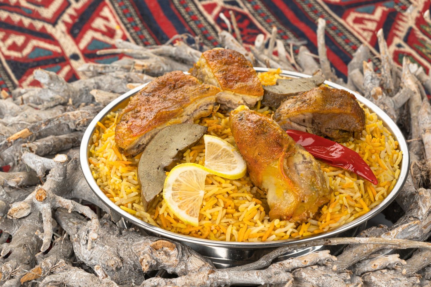 مندي لحم مع الارز