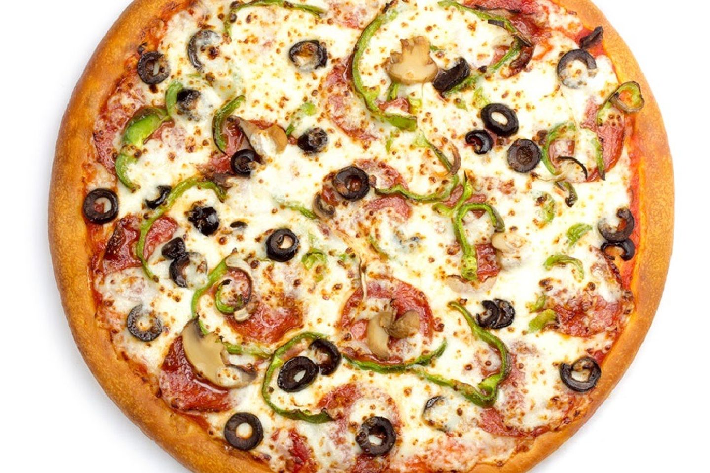 Pepperoni Pizza With Vegetables