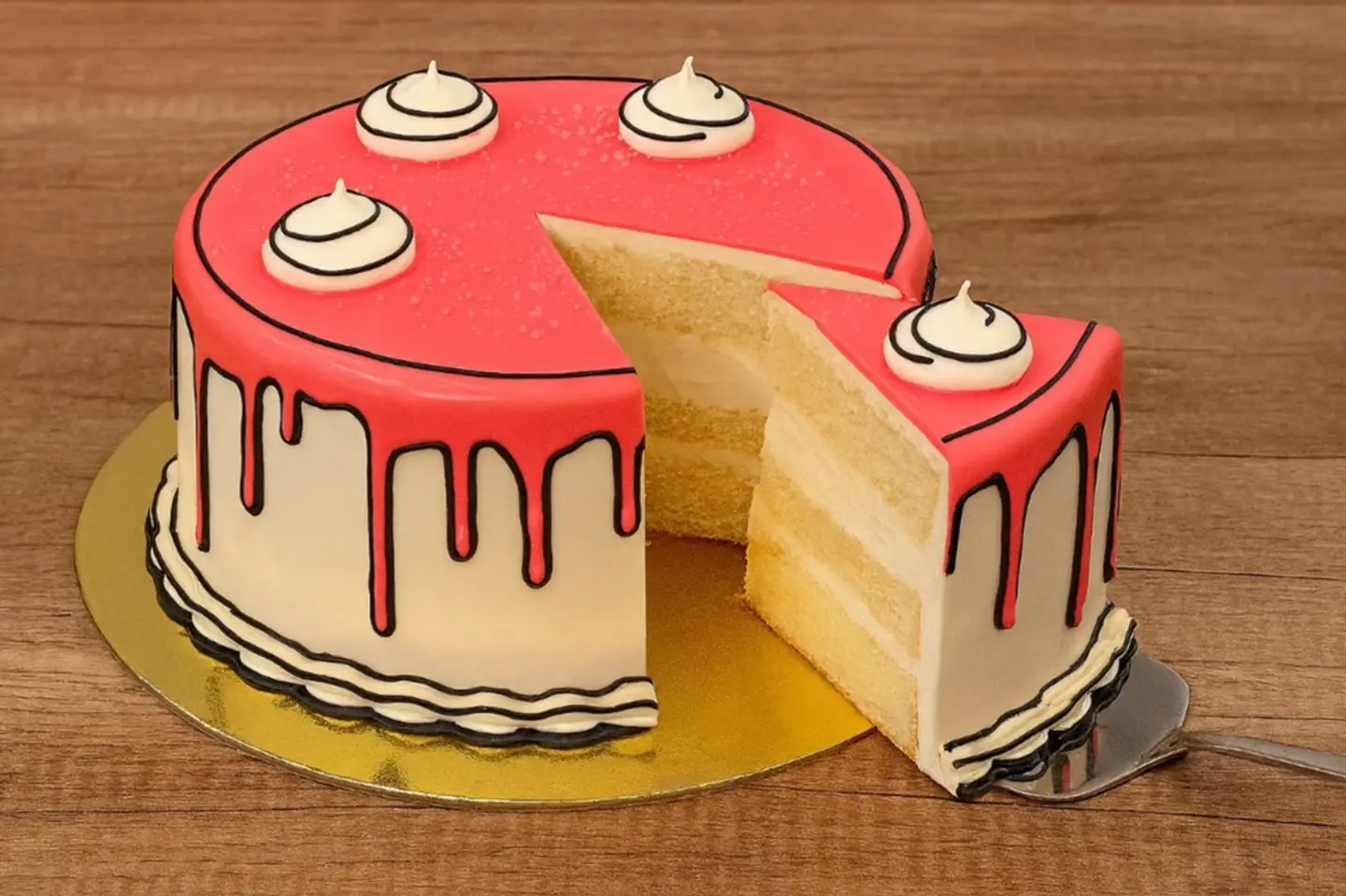 Comic Vanilla Cake