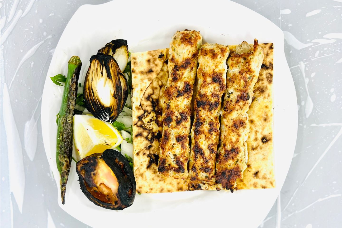 For One Person Chicken Kebab