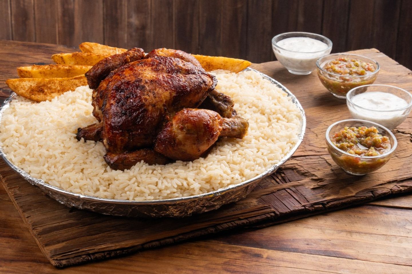 وجبة فروخ بالأرز