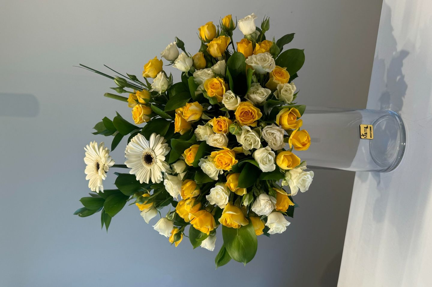 Natural Roses With A Vase
