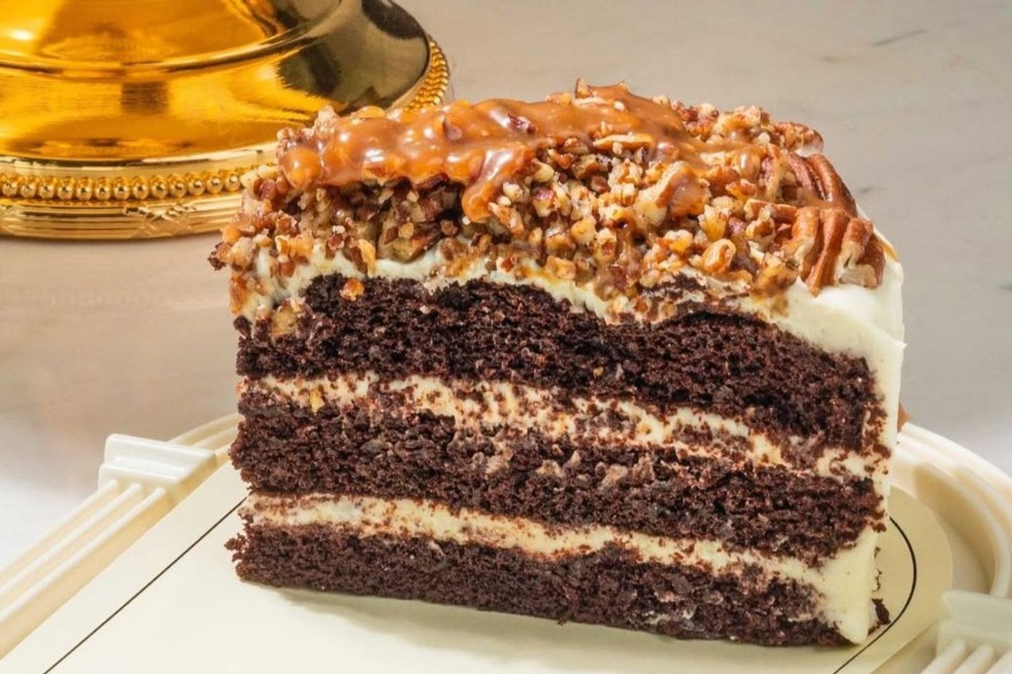 German Cake Sliced