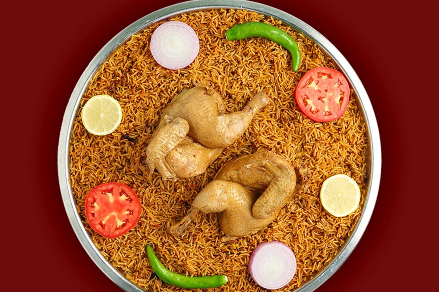 Pressed Chicken Red Rice - Chicken Madghut