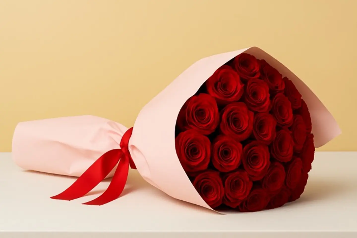 بوكيه عشق احمر