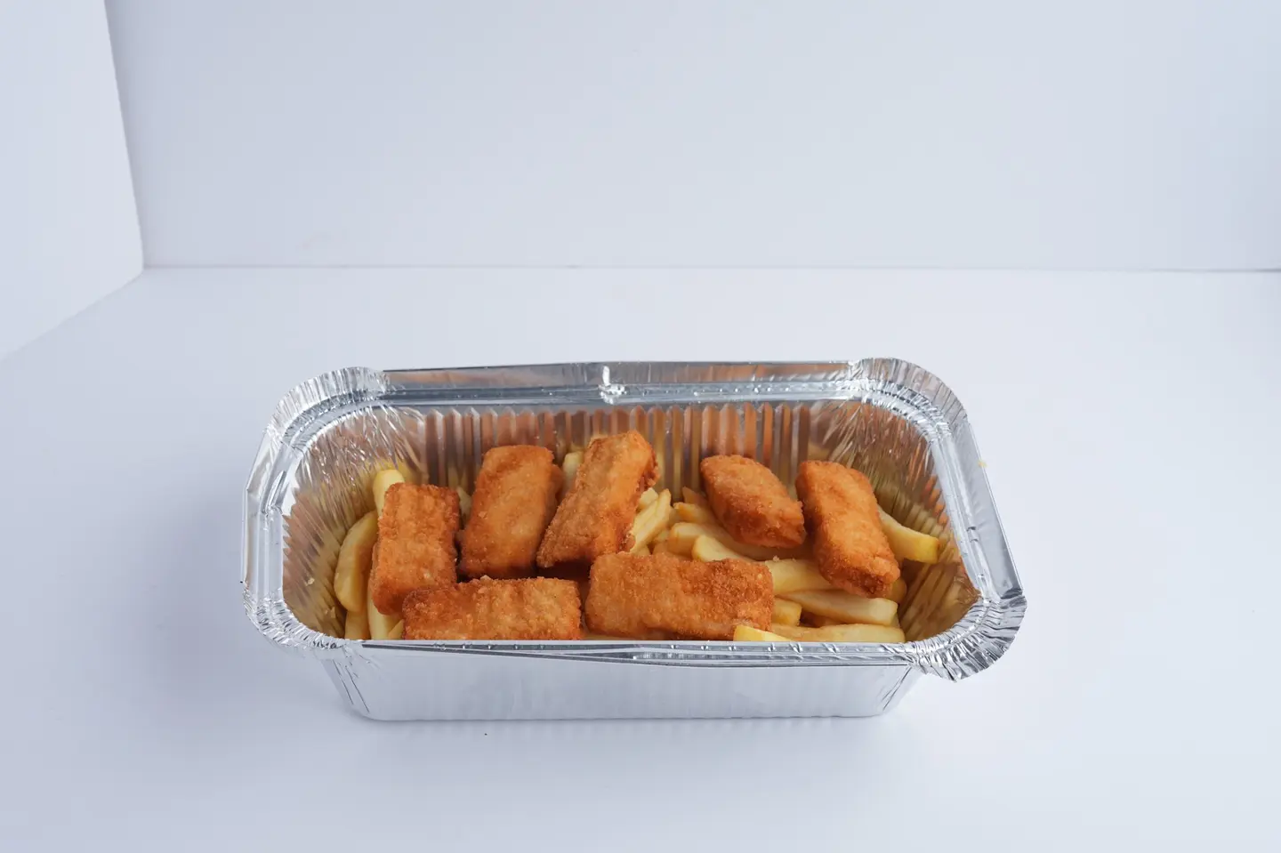 أصابع دجاج والجبن