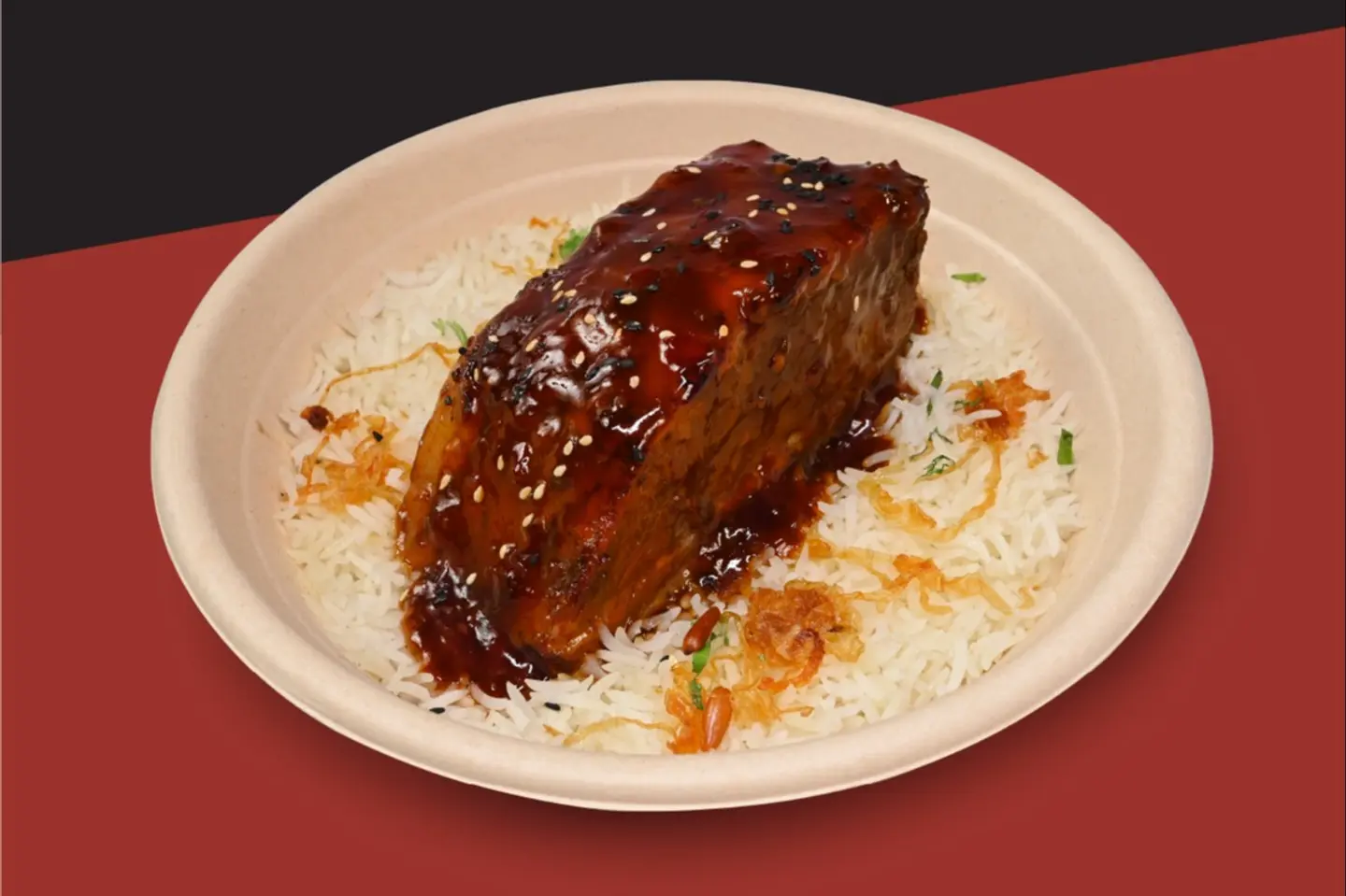 Beef Short Rib On Rice - Saffron Rice