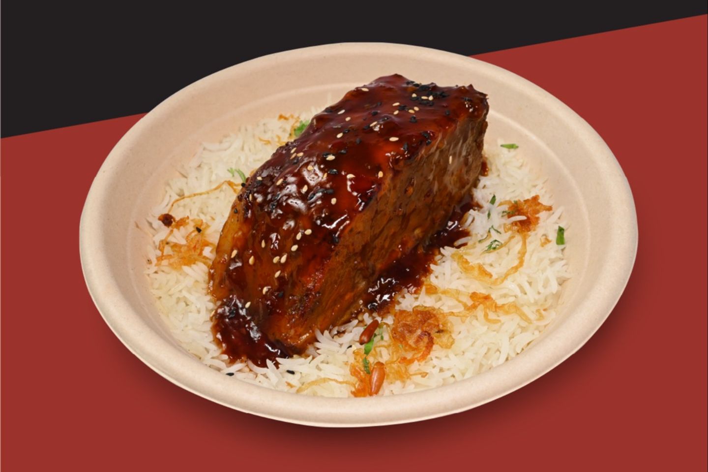 Beef Short Rib On Rice - Saffron Rice