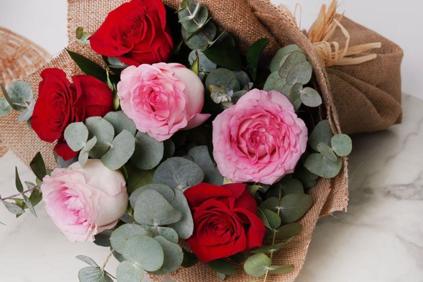 Mix Pink And Red Bouquet 1
