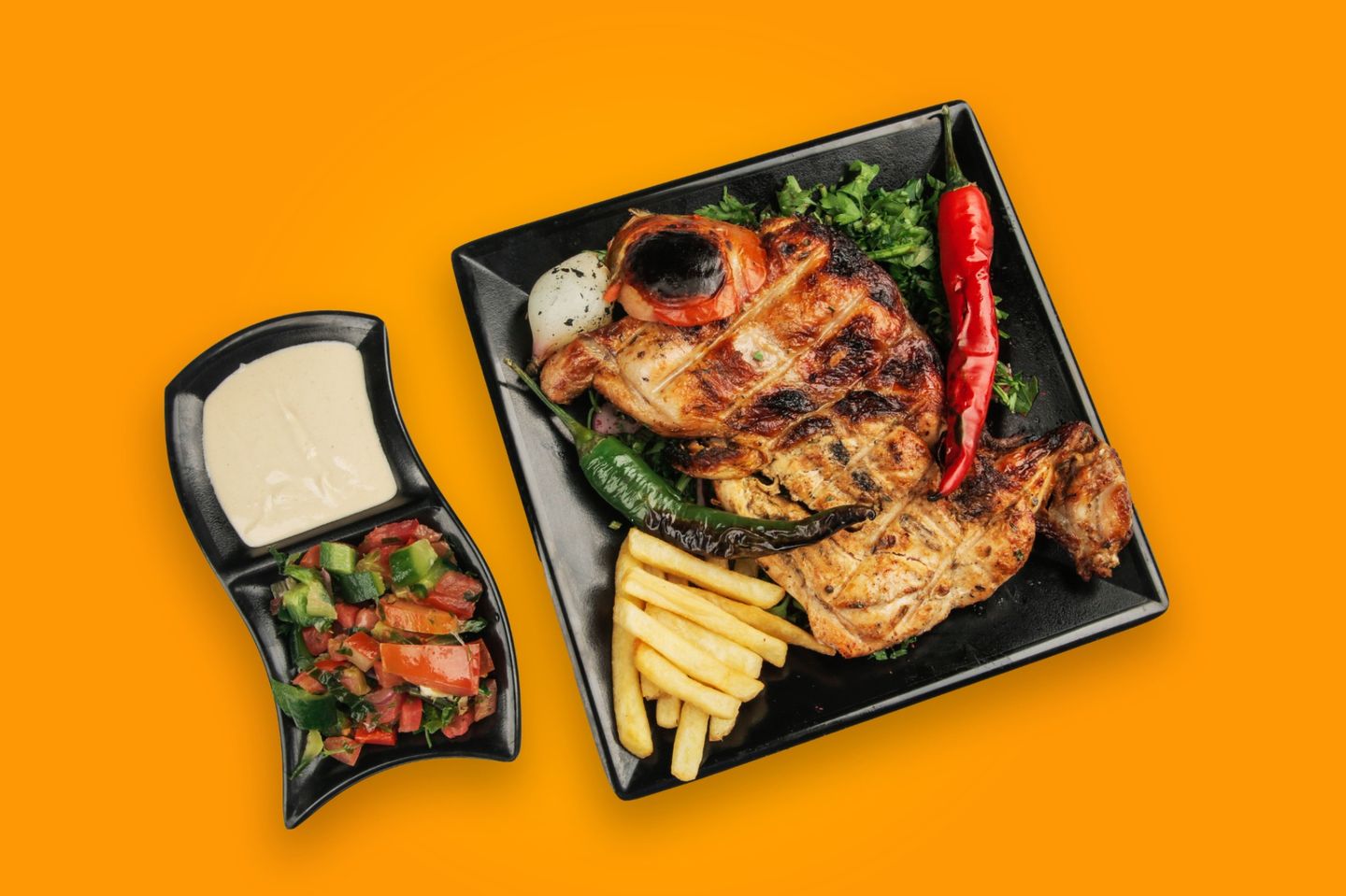 حبة دجاج نص