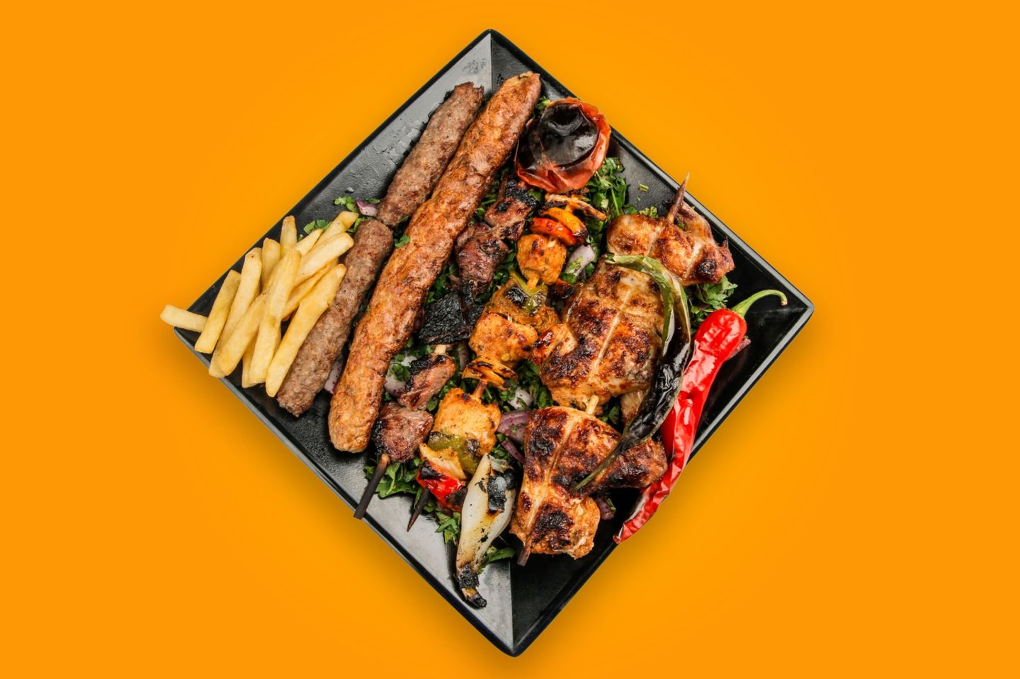 نص كباب دجاج