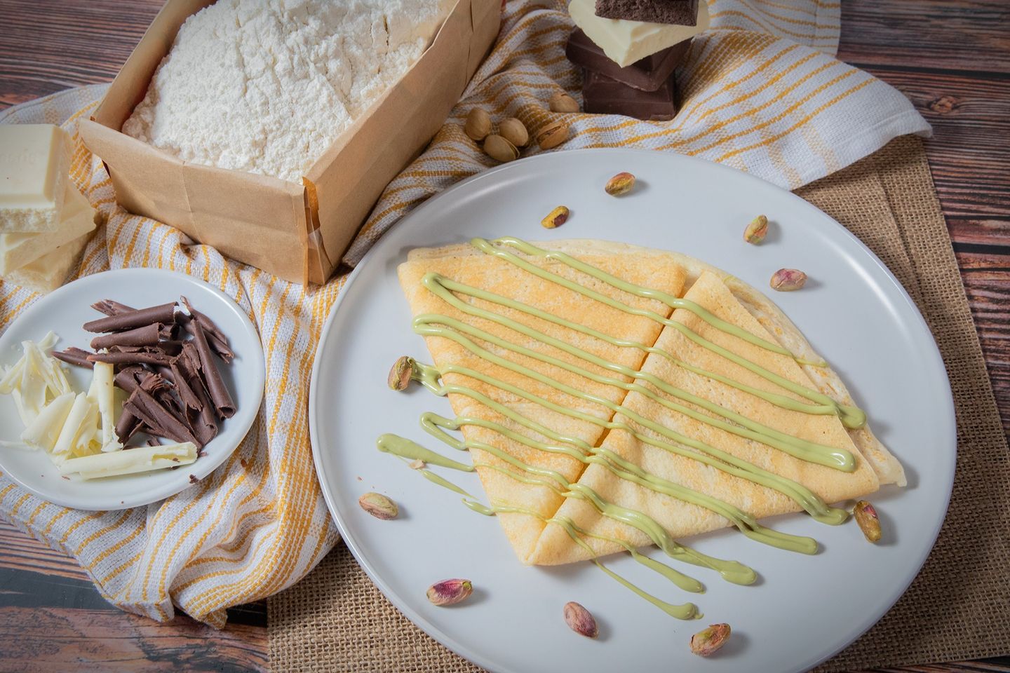 Pistachio Crepe