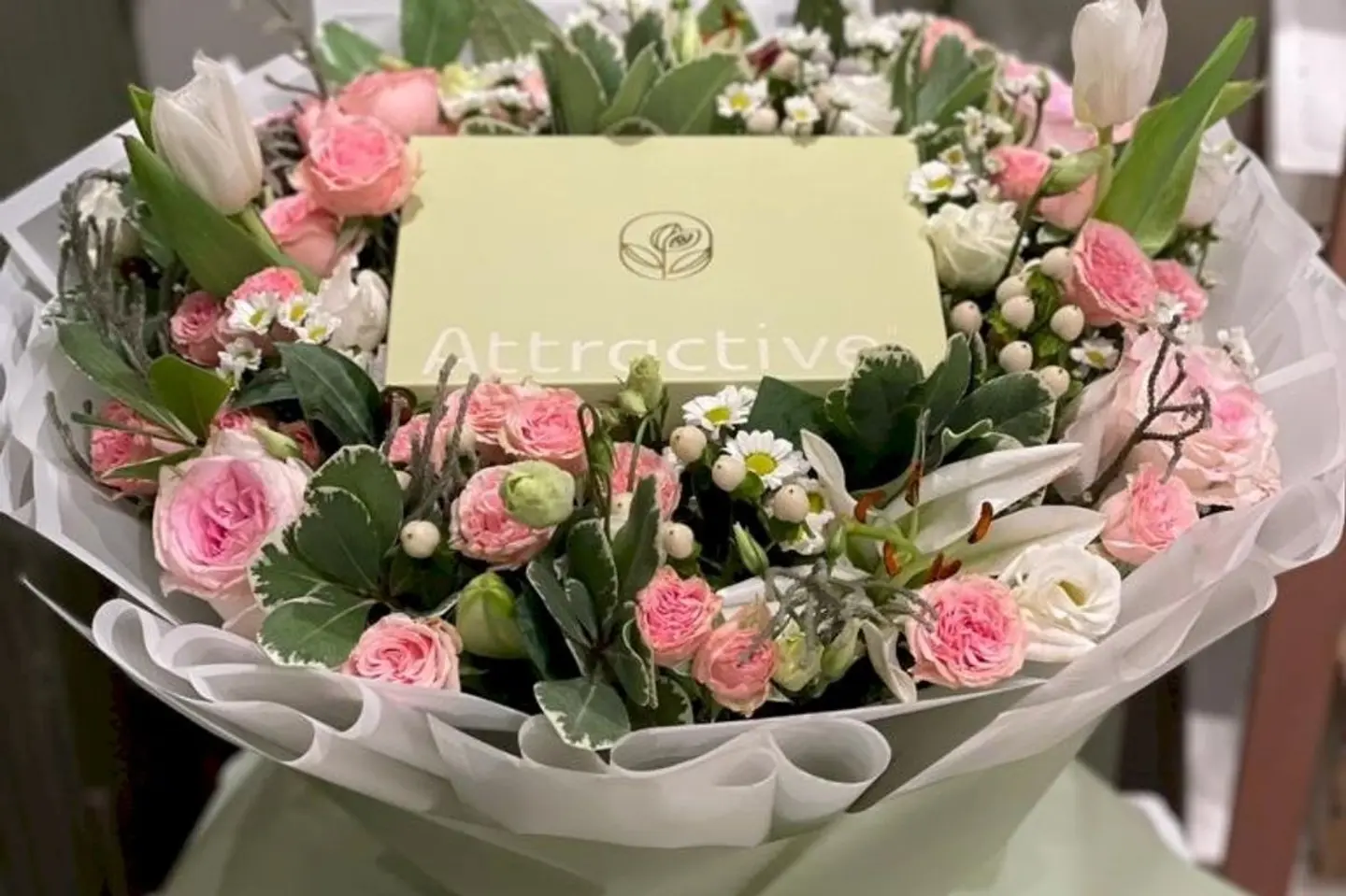 Luxury Bouquet With Chocolate And Natural Flowers