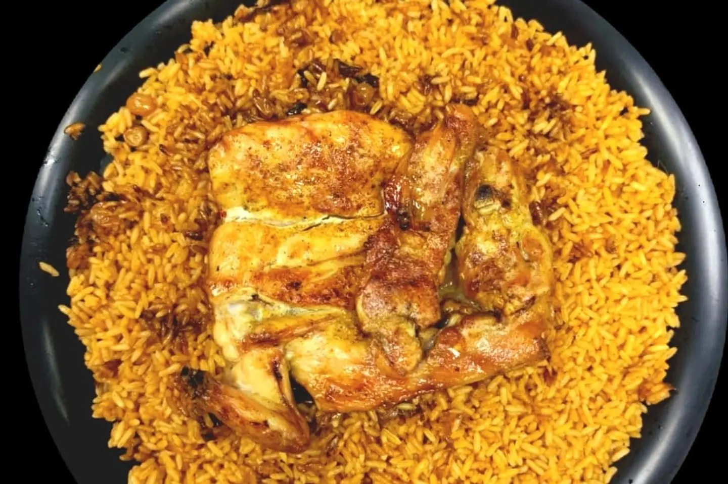 Half Chicken With American Red Rice