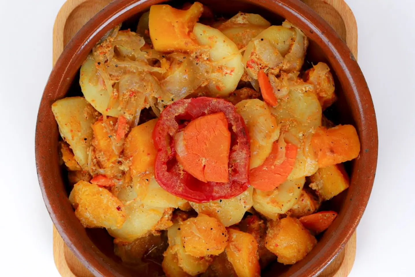 دجاج بالخضار