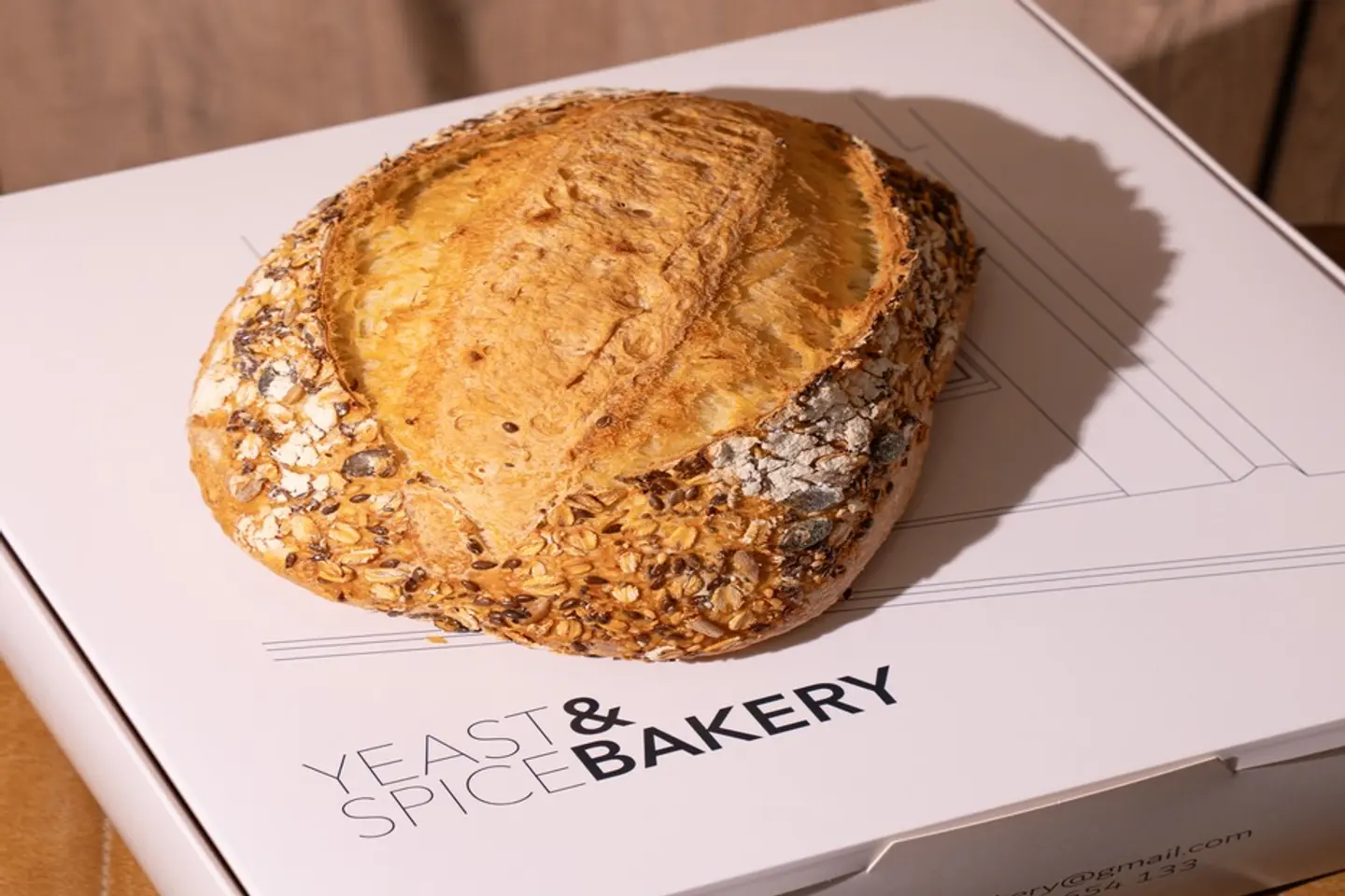 5 Pieces Of Sourdough Bread With Mixed Seeds
