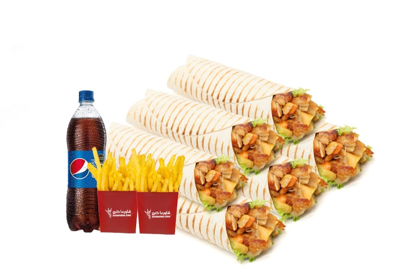 نصف درزن شاورما جبنه