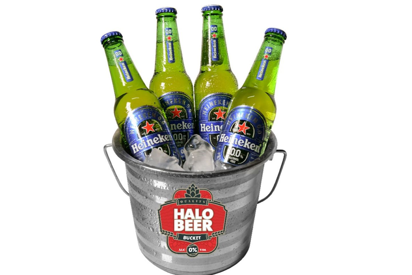 Bucket Heinken With C Bbq