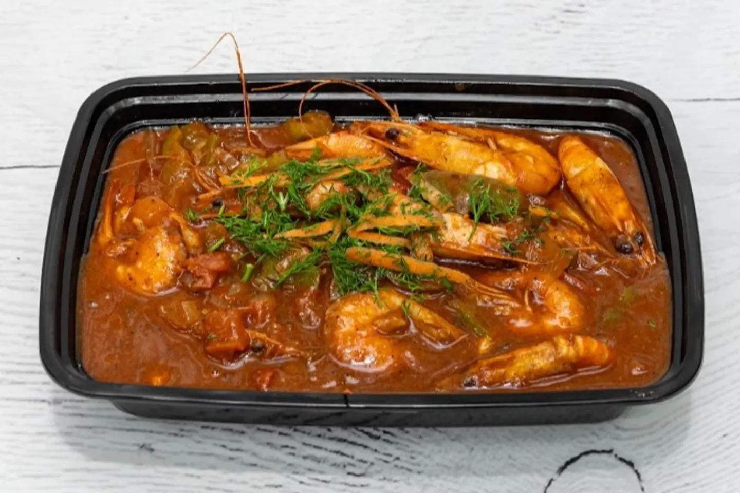 شوربة سي فود حمراء