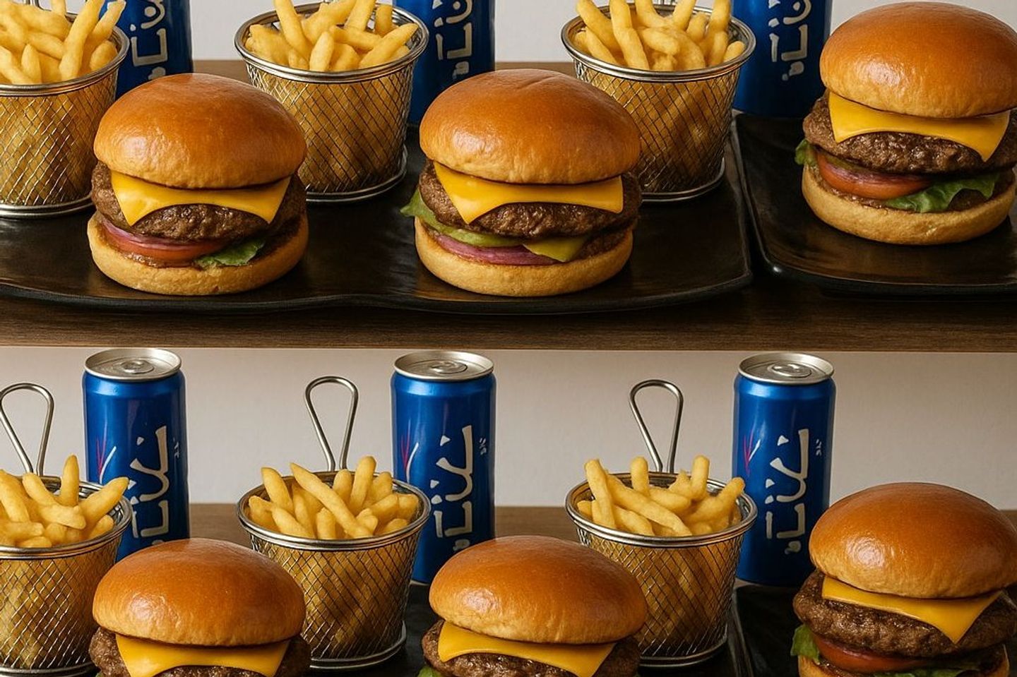 Al Lamma Offer 6 Meat Burger Meal